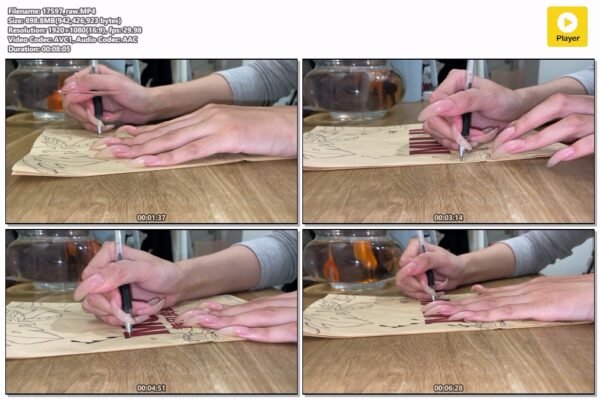 #93 - Drawing With Long Natural Nails