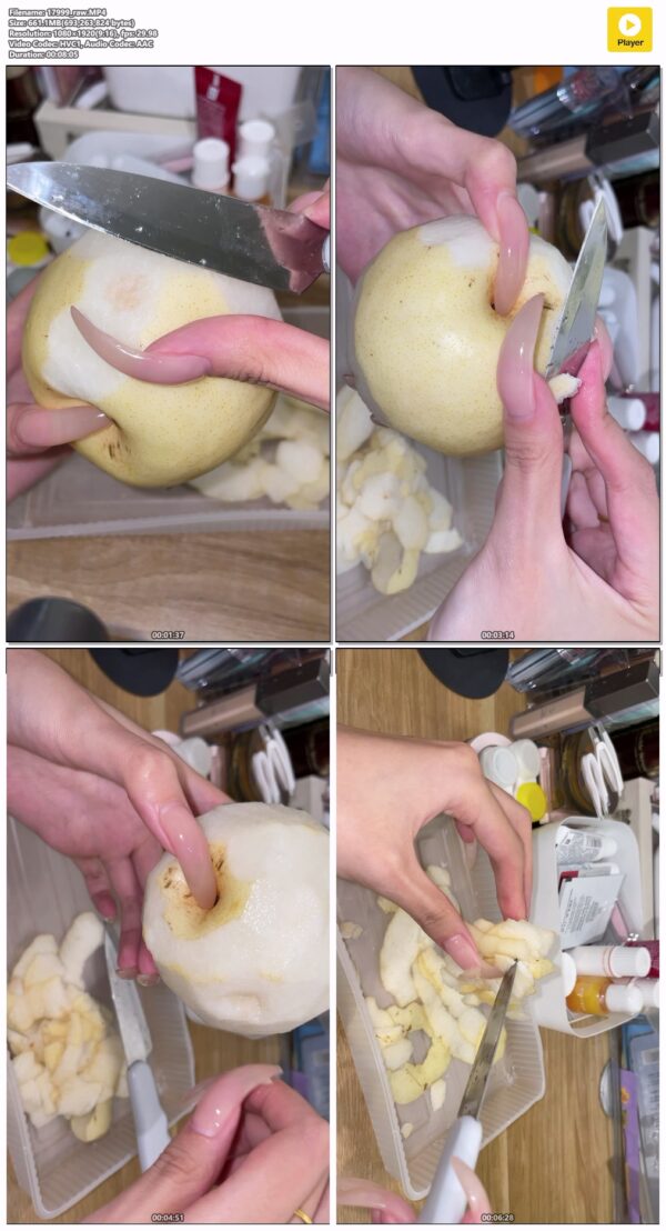 #99 - Peeling Apple While You Watch My Nails