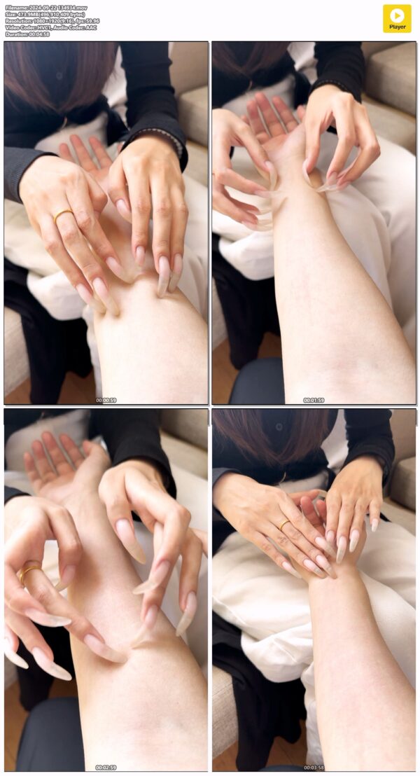 #219- Bare Natural Nails Scratching Him