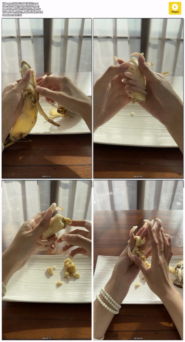 #176 - Watching My Nails Destroy Banana