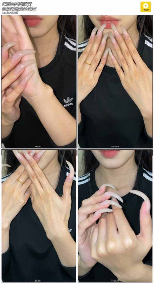 #180 - Natural Long Nails And Hand Show