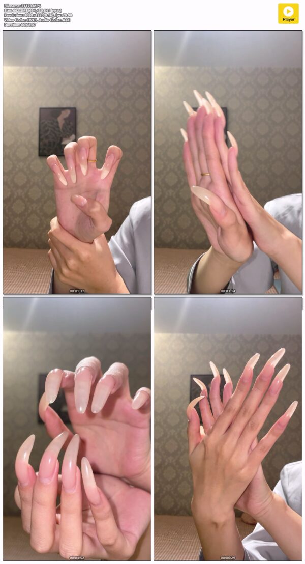 #112 - Clawing With Long Clear Nails