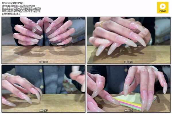 #115 - Scratching And Tapping Table With Long Nails