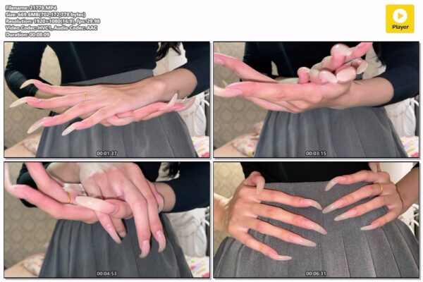 #123 - Long Nails Scratching Skirt