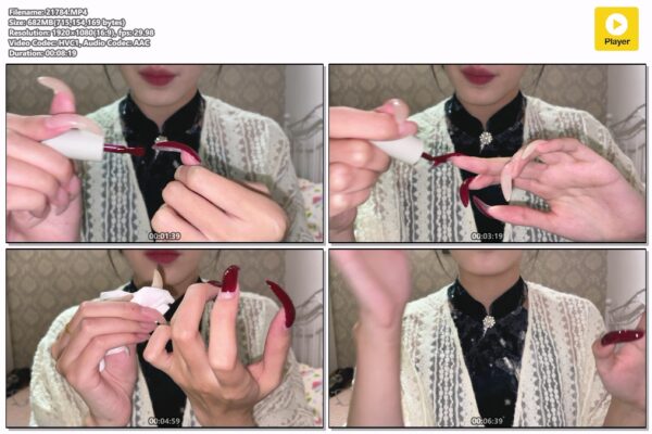 #127 - Painting Natural Nails Red