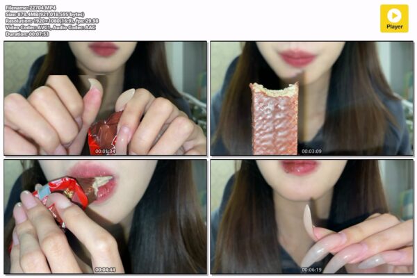 #133 - Eating Candy With Long Natural Nails