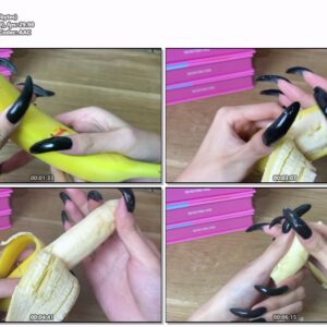 #146 - Black Long Claws On Banana