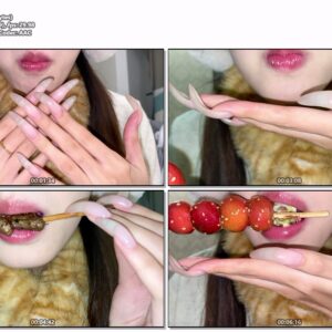 #154 - Close Up Eating With Long Natural Nails