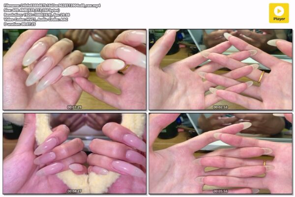#33 - Super Close Up Of My Long Nail Beds