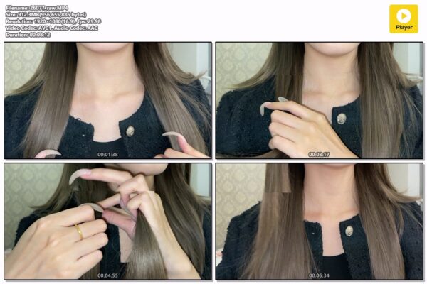 #200 - My Long Nails Playing With My Hair