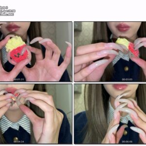 #197 - Eating Candy With Shiny Lips And Nails