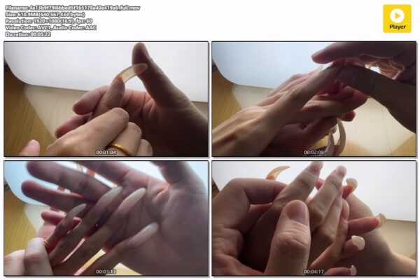 #236 - Man Fondling My Long Nails And Show Undersides