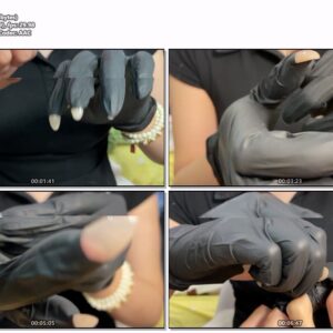 #28 - Piercing Black Gloves With My Natural Nails