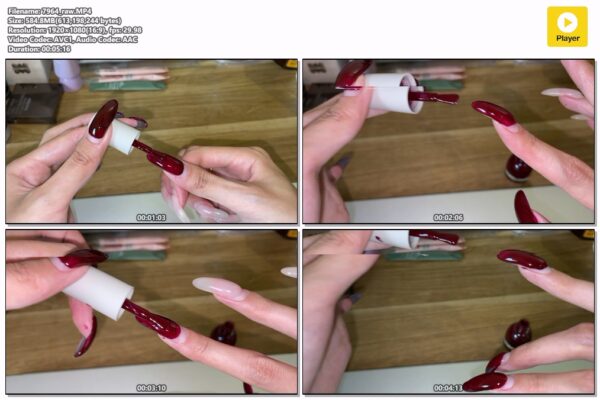 #7 - Painting My Natural Nails Red