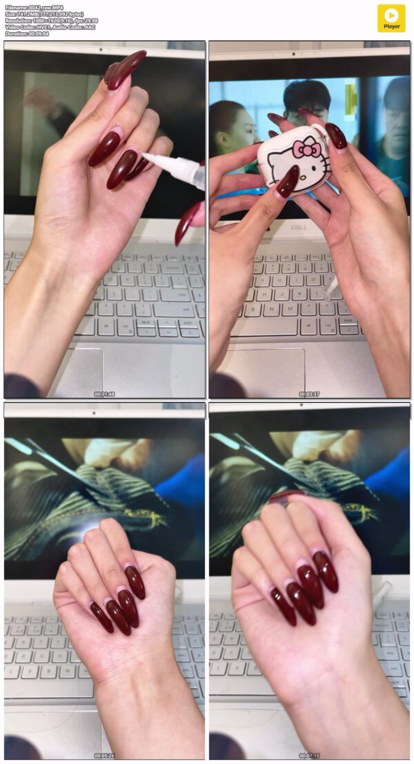 #9 - Posing my red nails for you