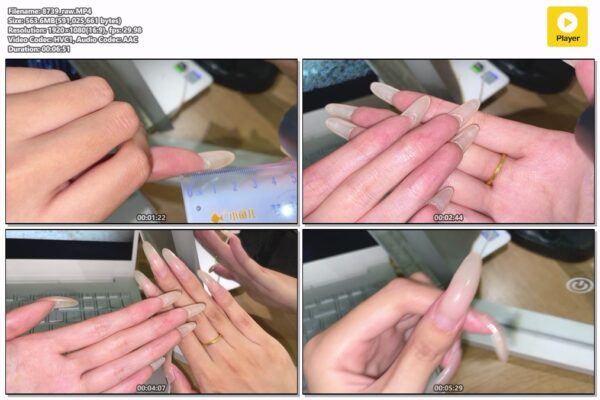 #2 - Measuring my long nail beds