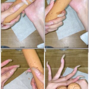 #20 - Sausage play with my natural long nails