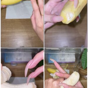 #65 - Rubbing Banana And Showing Long Nails
