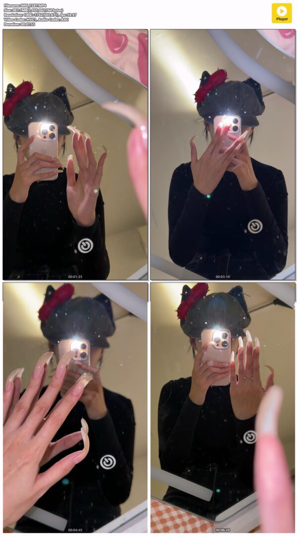 #276 - Shining Through My Long Nails With Phone