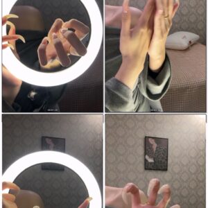 #305 - Long Natural Nails Clawing With Light