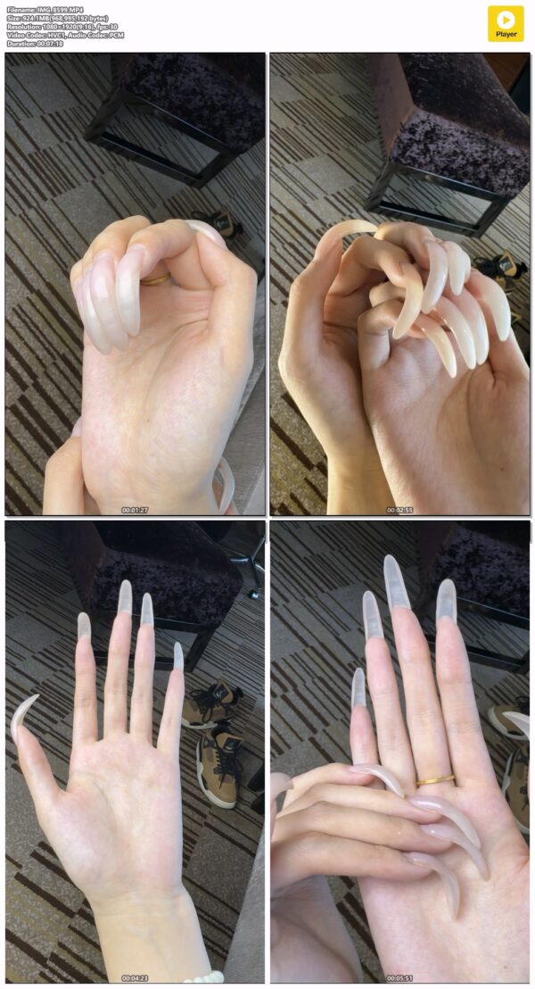 #170 - Close Up Natural Nails Show In Different Lighting