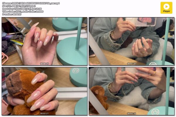 #24 - Recording My Natural Nails In Mirror
