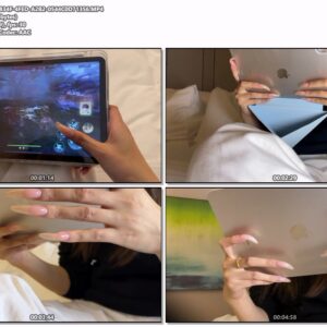#135 - Playing On Ipad With Long Natural Nails