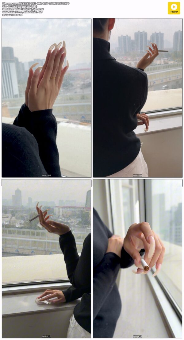 #224 - Posing My Long Nails With Cigarette