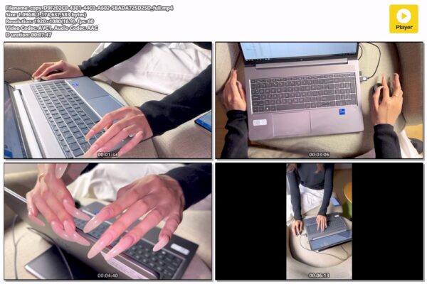 #161 - Writing On Keyboard With My Long Nails