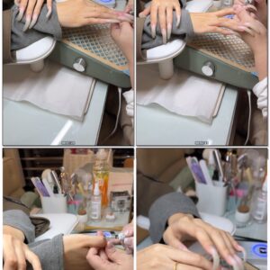 #239 - Long Bare Nails At Manicurist