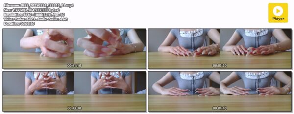 #1 - VR/3D - Posing My Beautiful Nails On Table