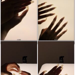 #346 - Square Natural Nails Shine Through
