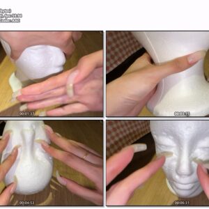 #350 - Tapping Fake Head With Long Nails