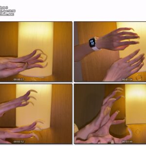 #379 - Clawing Motions With My Long Curved Nails