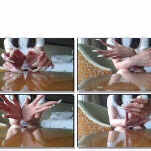 #19 - VR/3D - Reflections Of My Long Clear Shiny Nails