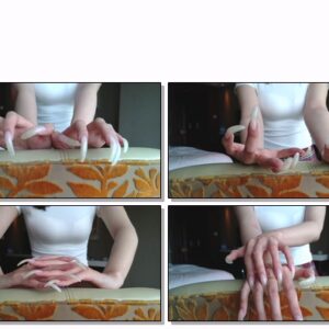 #21 - VR/3D - Close Up Scratching Sofa With My Long Natural Nails
