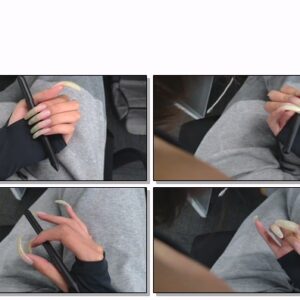 #22 - VR/3D - Watching My Long Clear Natural Nails