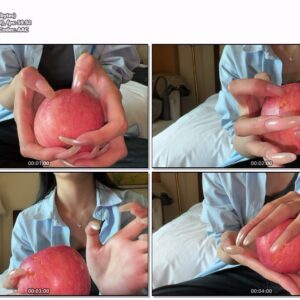 #427 - Piercing Apple With Natural Nails