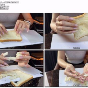 #421 - Destroying Bread With My Shiny Natural Nails