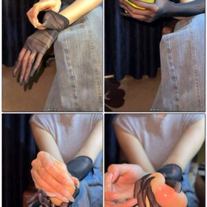 #470 - Popping Balloon With Natural Strong Nails