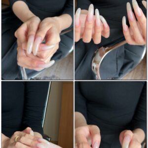 #500 - Modeling My Long Nail Bed Nails By Window