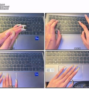 #461 - Writing On Keyboard With Natural Long Nails