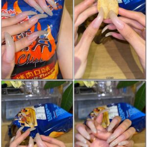 #498 - Destroying Chips With My Long Nails