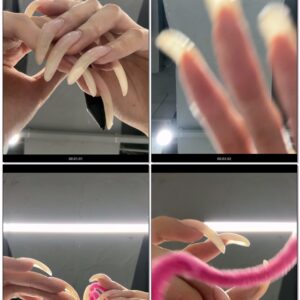#496 - Close Up Fiddling With Natural Nails