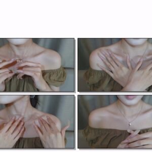 #27 – VR/3D – Modeling My Clear Natural Nails On Neck