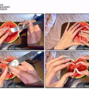 #596 - Scratching Watermelon With Long Shiny Nails