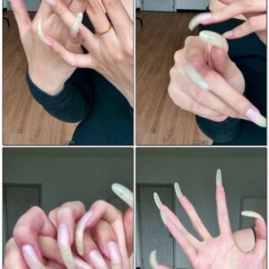 #637 - Long Natural Nails And Hand Motions