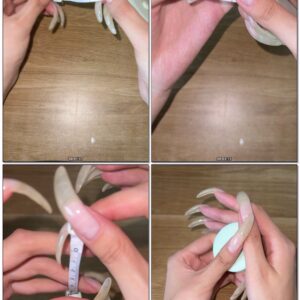 #638 - Measuring Long Clear Nail Beds Close Up