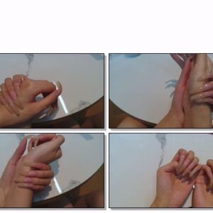 #31 – VR/3D – Holding My Wrists With My Shiny Long Nail Bed Nails