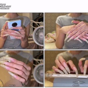 #692 - Fiddling With Ipad With My Clear Nails
